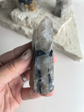 Load image into Gallery viewer, Tourmaline in quartz tower (TQ10)