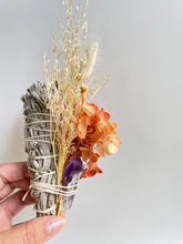 Load image into Gallery viewer, Sage smudge + crystal