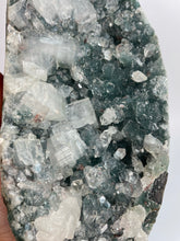 Load image into Gallery viewer, Apophyllite on chalcedony cluster raw form statement crystal Sydney crystal shop