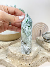 Load image into Gallery viewer, Moss Agate Tower Crystals Sydney Australia