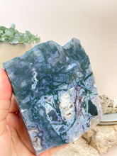 Load image into Gallery viewer, Moss Agate slab coaster tray crystals Sydney Australia