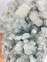 Load image into Gallery viewer, Apophyllite on chalcedony cluster raw form statement crystal Sydney crystal shop