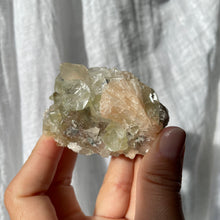 Load image into Gallery viewer, Green apophyllite with stilbite (GAS2)