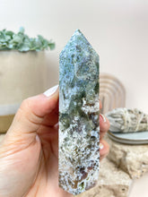 Load image into Gallery viewer, Moss Agate Tower Crystals Sydney Australia