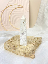 Load image into Gallery viewer, White PLume Druzy Agate Tower Crystals Sydney Australia