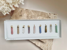 Load image into Gallery viewer, Crystal pendant - gold top