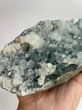 Load image into Gallery viewer, Apophyllite on chalcedony cluster raw form statement crystal Sydney crystal shop