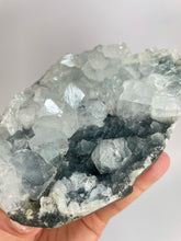 Load image into Gallery viewer, Apophyllite on chalcedony cluster raw form statement crystal Sydney crystal shop