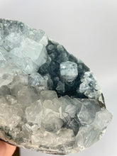 Load image into Gallery viewer, Apophyllite on chalcedony cluster raw form statement crystal Sydney crystal shop