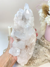 Load image into Gallery viewer, White Pink Himalayan Samadhi Quartz Cluster Crystals Sydney Australia