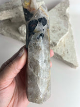 Load image into Gallery viewer, Tourmaline in quartz tower (TQ8)