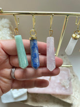 Load image into Gallery viewer, Crystal pendant - gold top