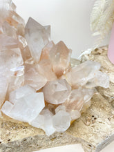Load image into Gallery viewer, Pink Himilayan Samadhi Quartz Cluster Crystals Sydney Australia
