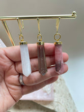 Load image into Gallery viewer, Crystal pendant - gold top