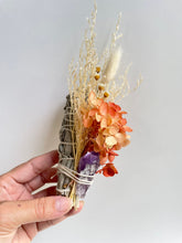 Load image into Gallery viewer, Mini Sage smudge + crystal