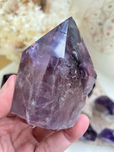 Load image into Gallery viewer, Purple Amethyst raw polished point Sydney crystal shop