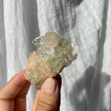 Load image into Gallery viewer, Green apophyllite with stilbite (GAS2)