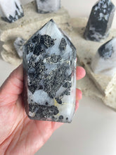Load image into Gallery viewer, Tourmaline in quartz tower (TQ4)