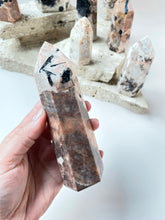 Load image into Gallery viewer, Tourmaline in feldspar tower (TF7)