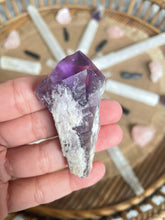 Load image into Gallery viewer, Purple Amethyst elestial point Sydney crystal shop