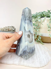 Load image into Gallery viewer, Druzy Agate Obelisk Tower Crystals Sydney Australia