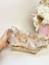 Load image into Gallery viewer, Pink Himilayan Samadhi Quartz Cluster Crystals Sydney Australia