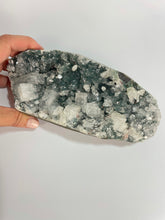 Load image into Gallery viewer, Apophyllite on chalcedony cluster raw form statement crystal Sydney crystal shop