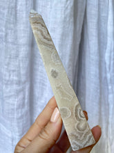 Load image into Gallery viewer, Pink Amethyst Orbicular obelisk (PAO15)