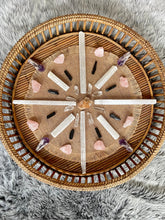 Load image into Gallery viewer, Purple Amethyst elestial point Sydney crystal shop crystal grid selenite rose quartz lemurian tourmaline