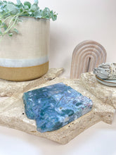 Load image into Gallery viewer, Moss Agate slab coaster tray crystals Sydney Australia