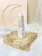 Load image into Gallery viewer, White PLume Druzy Agate Tower Crystals Sydney Australia