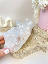 Load image into Gallery viewer, White Pink Himalayan Samadhi Quartz Cluster Crystals Sydney Australia