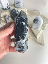 Load image into Gallery viewer, Tourmaline in quartz tower (TQ5)