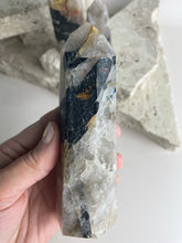 Load image into Gallery viewer, Tourmaline in quartz tower (TQ8)