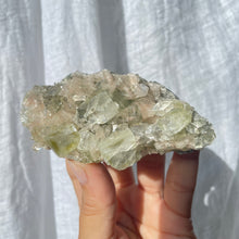 Load image into Gallery viewer, Green apophyllite with stilbite (GAS1)
