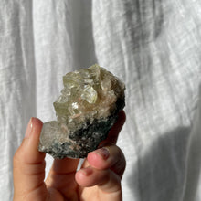 Load image into Gallery viewer, Green apophyllite with stilbite (GAS3)
