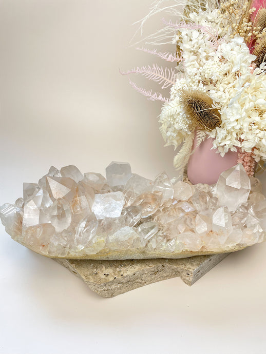 Pink Himalayan Samadhi Quartz Cluster Crystals Sydney Australia