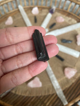 Load image into Gallery viewer, mini black tourmaline points raw form crystal grid gridding Sydney crystal shop
