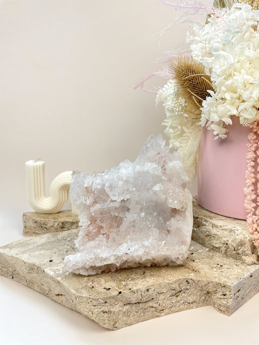 Pink Himalayan Samadhi Quartz Cluster Crystals Sydney Australia