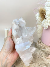 Load image into Gallery viewer, White Pink Himalayan Samadhi Quartz Cluster Crystals Sydney Australia
