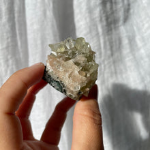 Load image into Gallery viewer, Green apophyllite with stilbite (GAS3)

