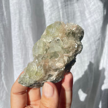 Load image into Gallery viewer, Green apophyllite with stilbite (GAS1)
