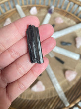 Load image into Gallery viewer, mini black tourmaline points raw form crystal grid gridding Sydney crystal shop
