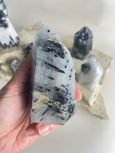 Load image into Gallery viewer, Tourmaline in quartz tower (TQ2)
