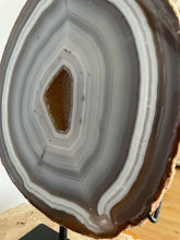 Load image into Gallery viewer, Natural agate slice on stand
