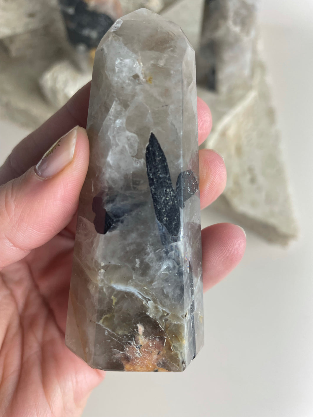 Tourmaline in quartz tower (TQ10)