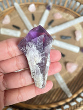 Load image into Gallery viewer, Purple Amethyst elestial point Sydney crystal shop 
