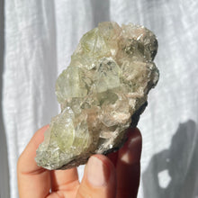 Load image into Gallery viewer, Green apophyllite with stilbite (GAS1)
