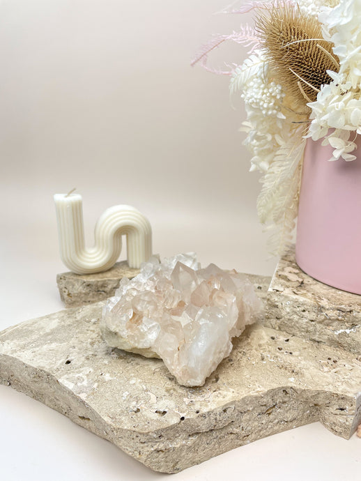 Pink Himalayan Samadhi Quartz Cluster Sydney Australia Crystals